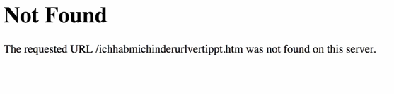 Самый простой вариант страницы с ошибкой 404 может выглядеть так: